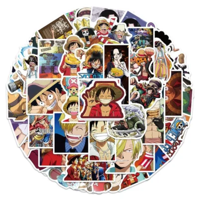 10/30/50pcs Anime ONE PIECE All Characters Waterproof Sticker
