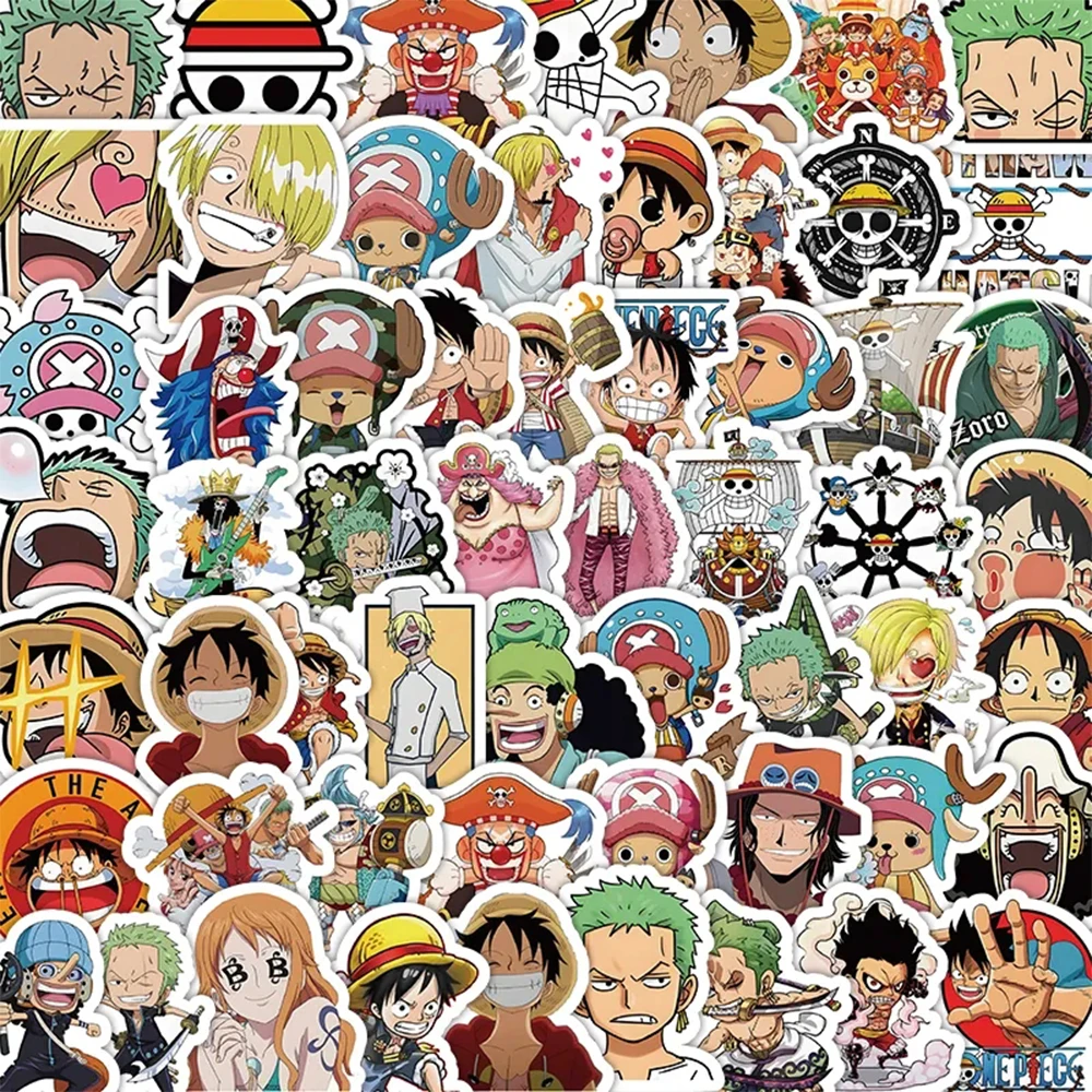 10/30/50/100pcs Anime ONE PIECE Kawaii Japan Sticker