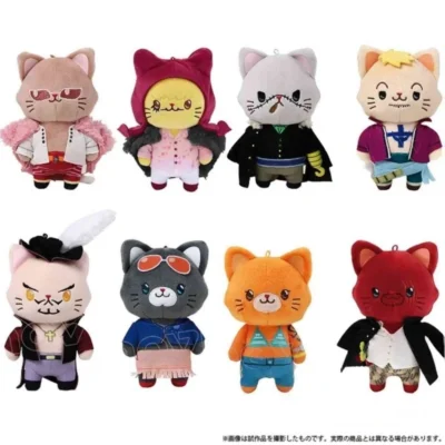 14cm Stuffed One Piece With Cat Patch Mask Plush