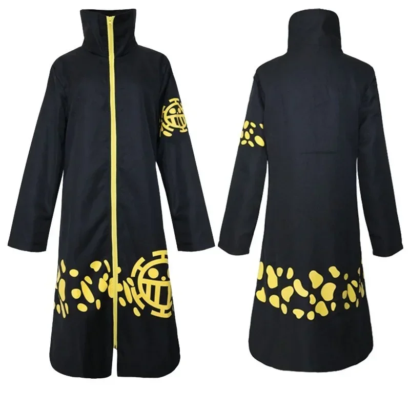 Trafalgar Law Black Cloak Cosplay Costume Jacket - Image 2