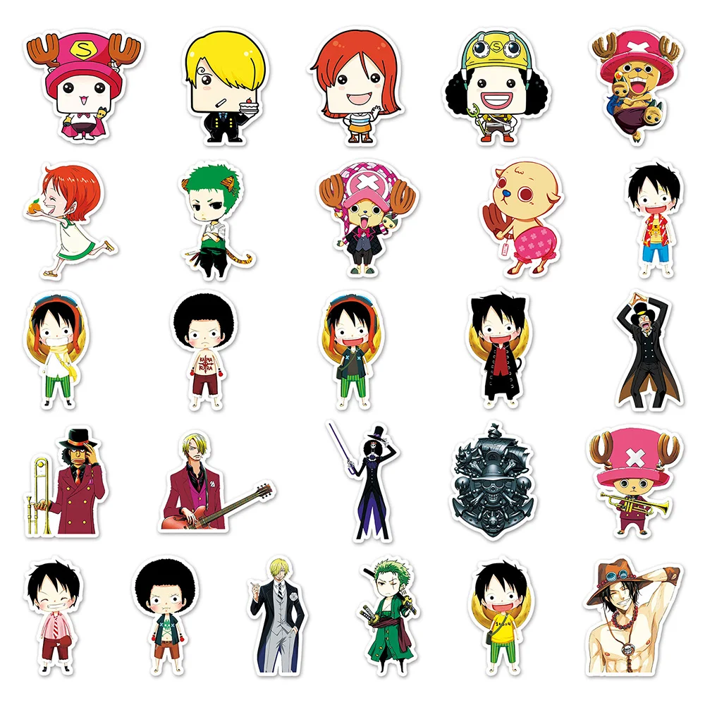 10/30/50pcs ONE PIECE Luffy Zoro Chopper Decal Anime Sticker - Image 4