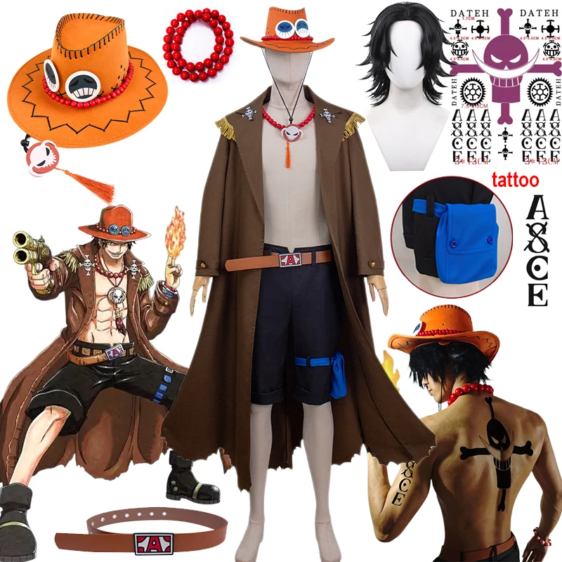 Anime Portgas D Ace Cosplay Costumes