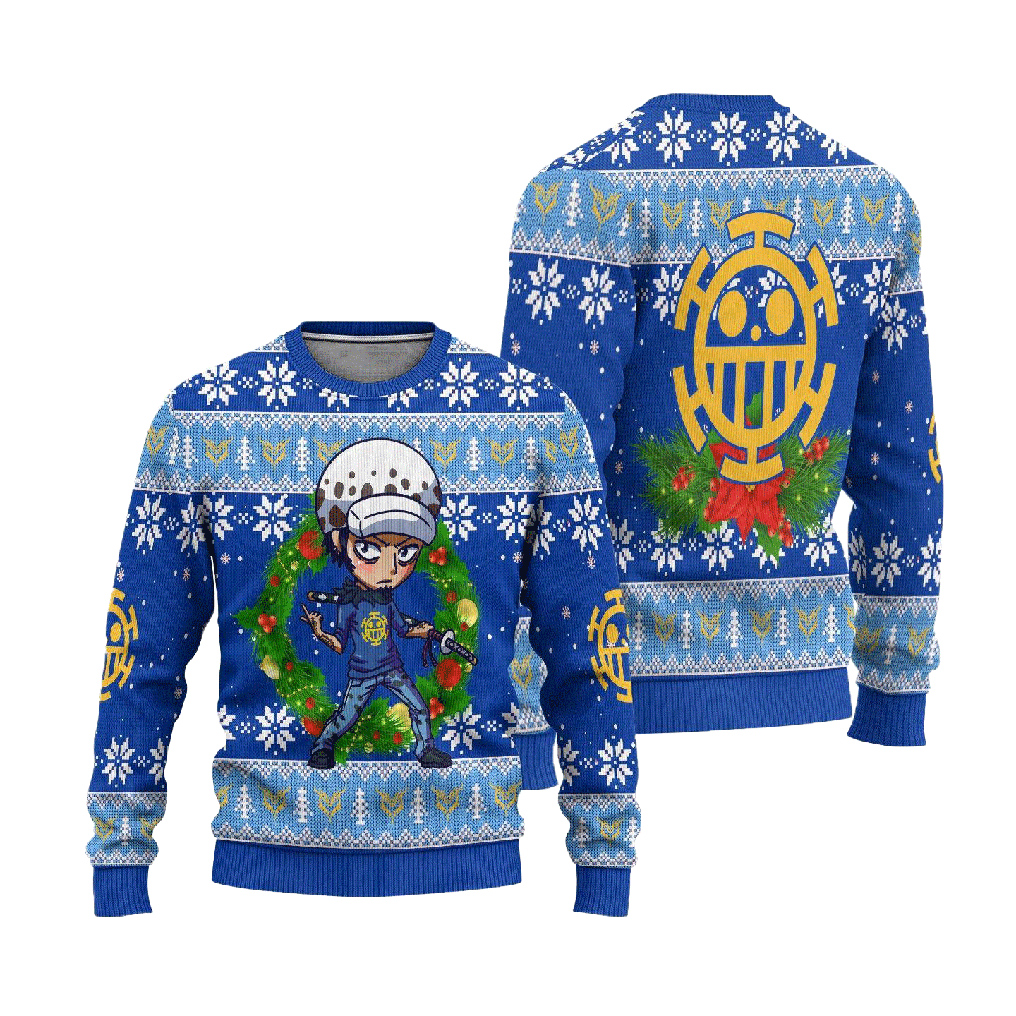Law One Piece Anime Ugly Christmas sweater - Image 3