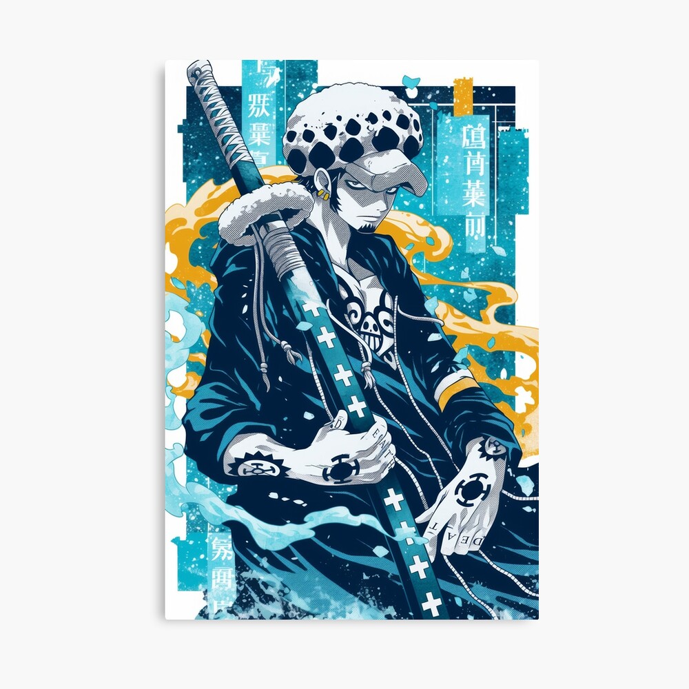 Trafalgar Blue Yellow Halftone Poster Poster
