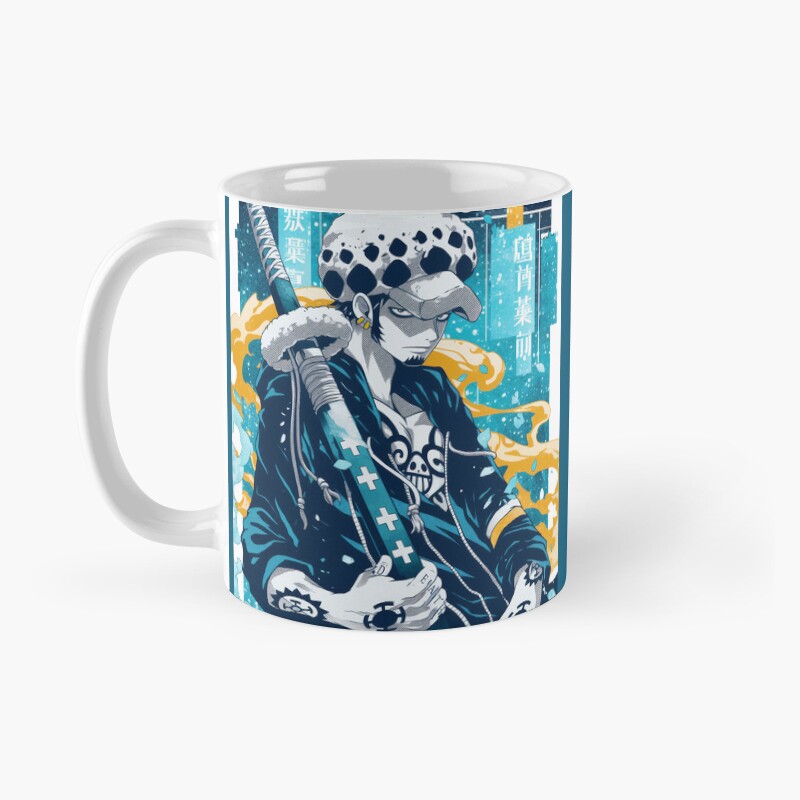 Trafalgar Blue Yellow Halftone Poster Mug - Image 2
