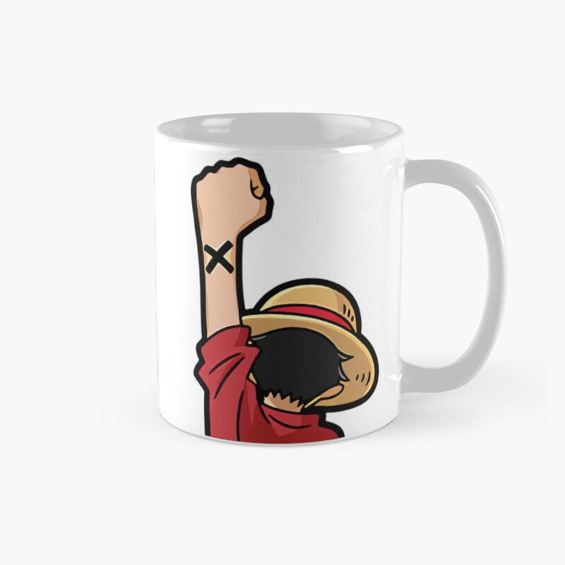 Luffy One Piece Fire Style Mug