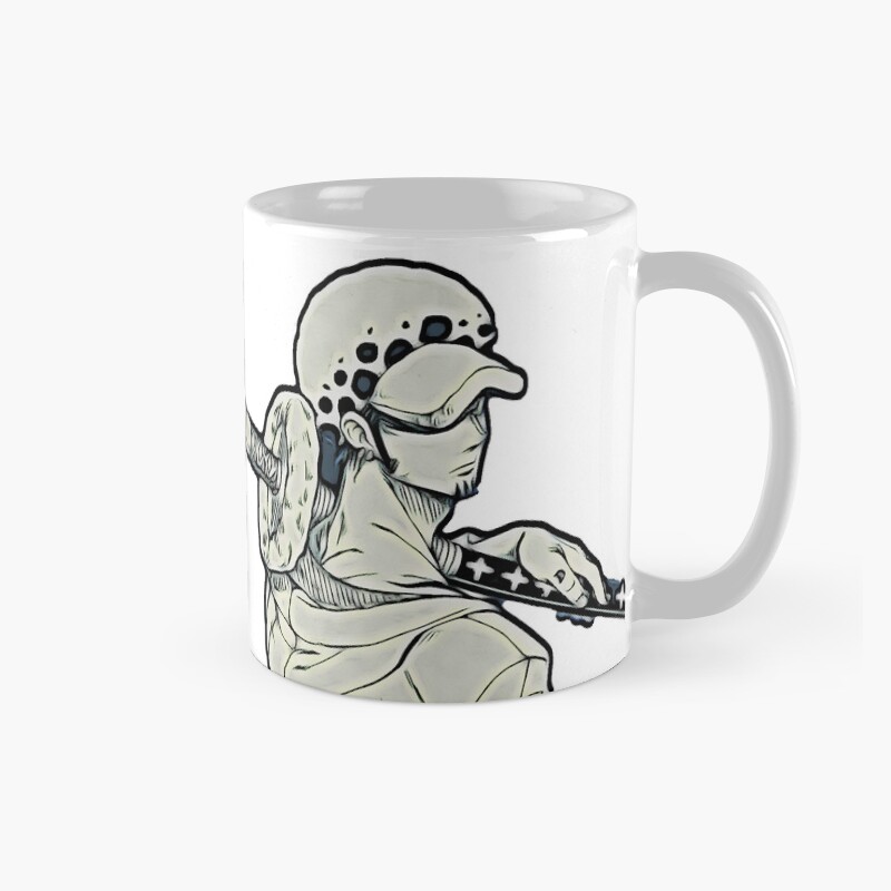 Trafalgar D Water Law Trafalgar Character Op Op No Mi Gura Gura No Mi Robin Devil Fruit Mug