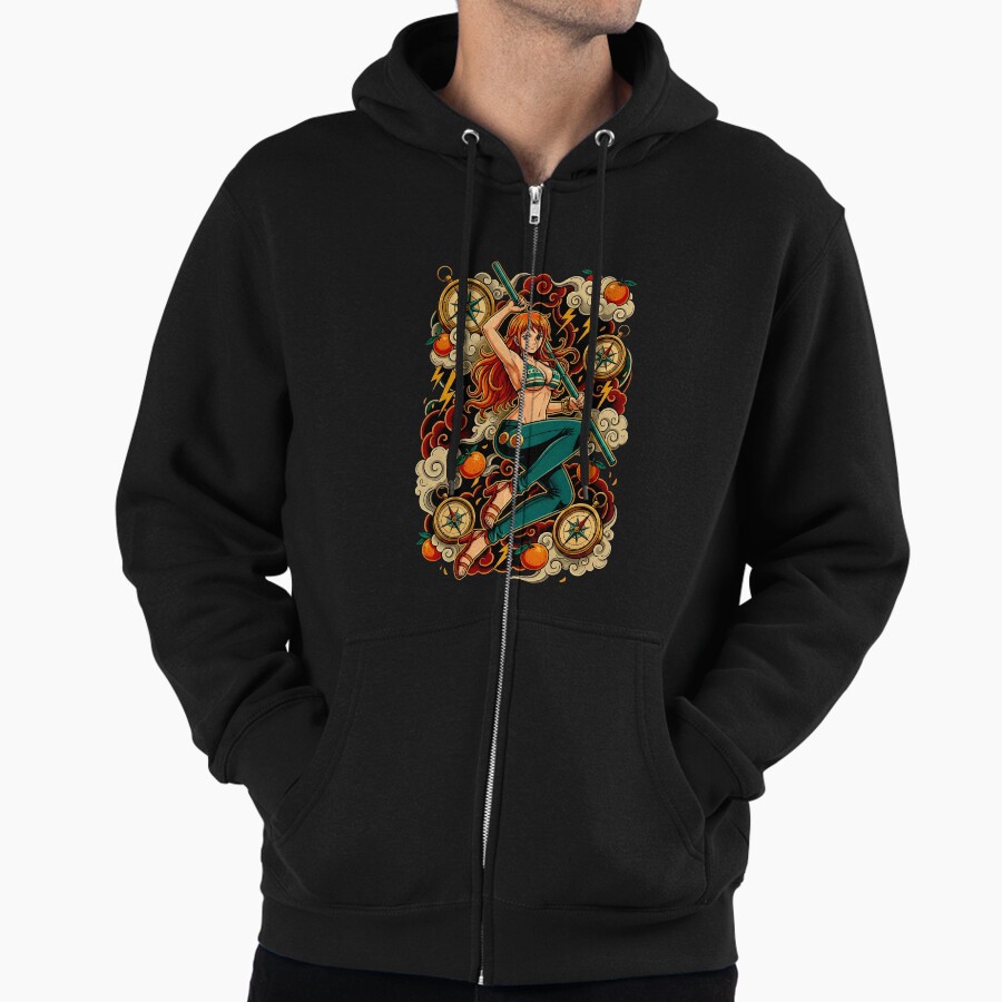 Nami Treasure Hunter Zip Hoodie Jacket