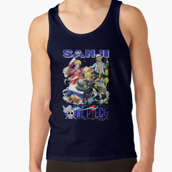 Sanji Blonde Hair Character Tank Top - Image 5