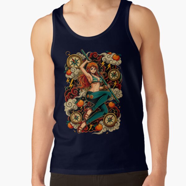 Nami Beautiful Anime Girl Tank Top - Image 5