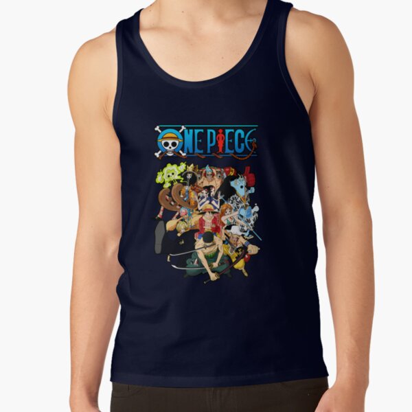 Funny Anime One Piece Straw Hat Pirates Tank Top - Image 5