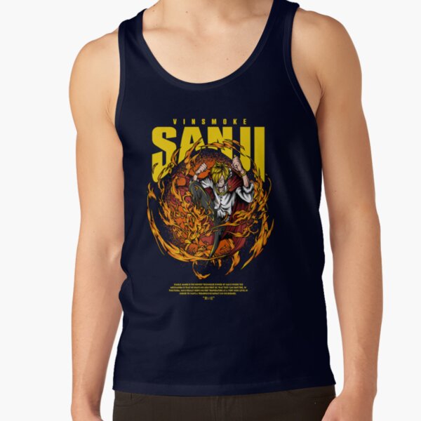 Sanji Flame Design Tank Top - Image 5