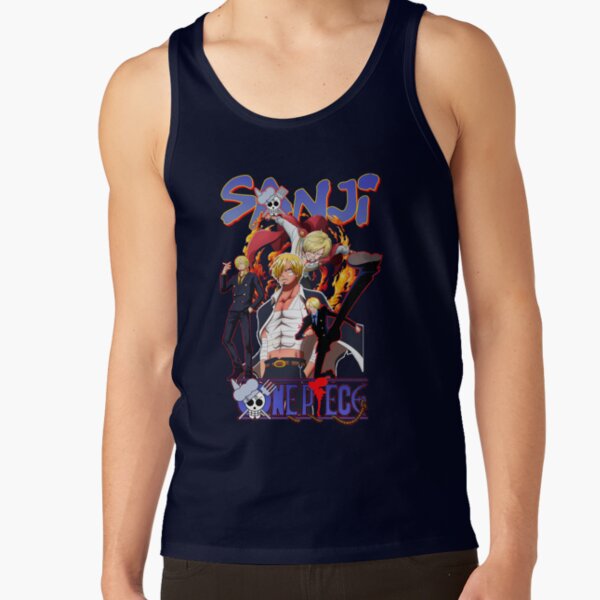 Sanji Manga Illustration Tank Top - Image 5