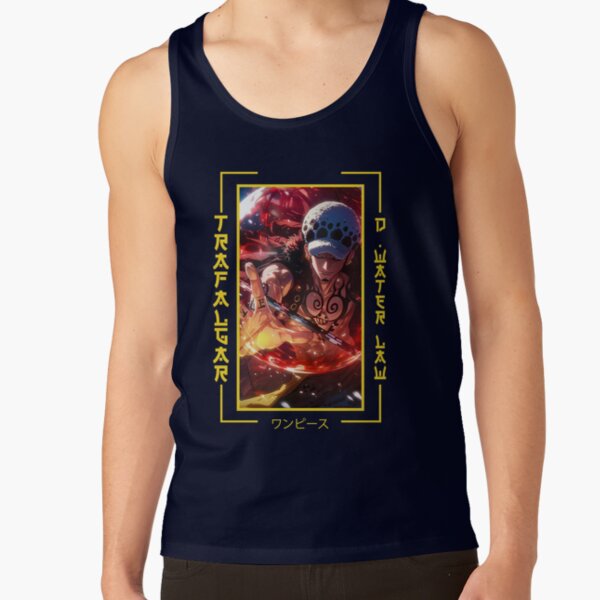 Trafalgar Law One Piece Graphic Tank Top - Image 5