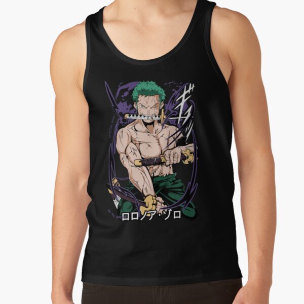 Roronoa Zoro One Piece Anime Tank Top - Image 2