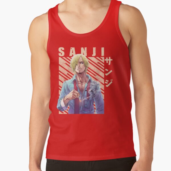 Best Graphic One Piece Sanji Tank Top - Image 4