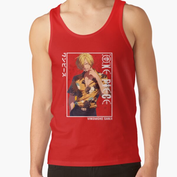 One Piece Sanji Curly Eyebrow Tank Top - Image 4