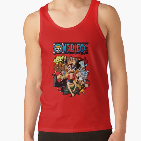 Funny Anime One Piece Straw Hat Pirates Tank Top - Image 4