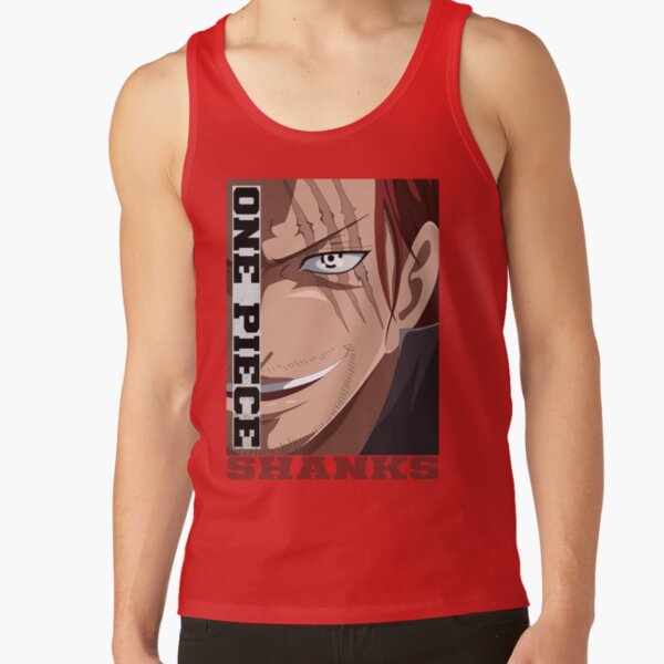 Shanks Red Haired Anime Tank Top - Image 4