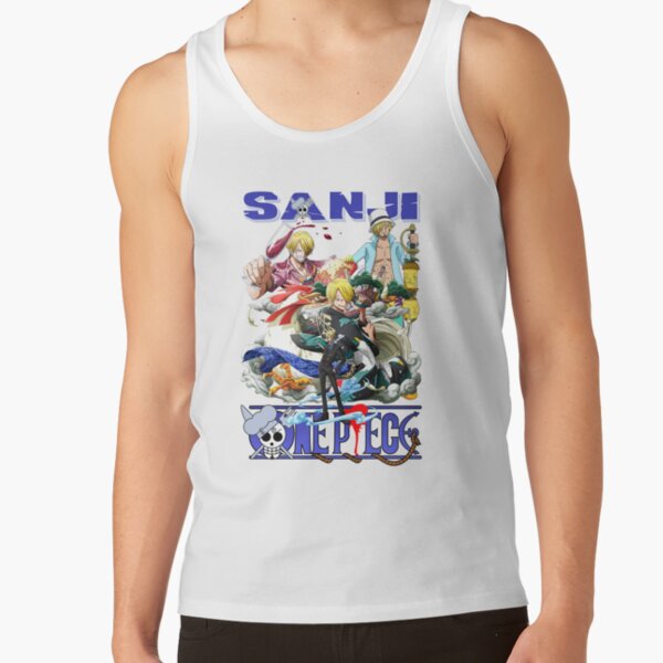 Sanji Blonde Hair Character Tank Top - Image 2