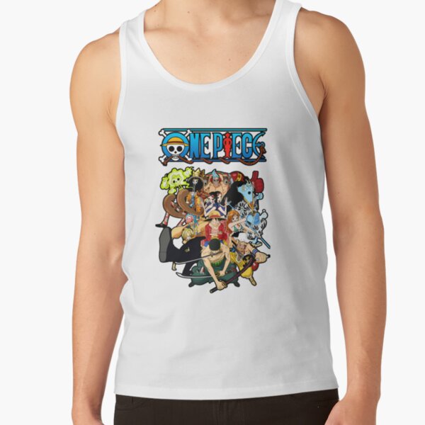 Funny Anime One Piece Straw Hat Pirates Tank Top - Image 2