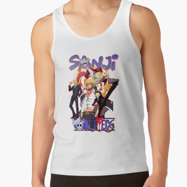 Sanji Manga Illustration Tank Top - Image 2