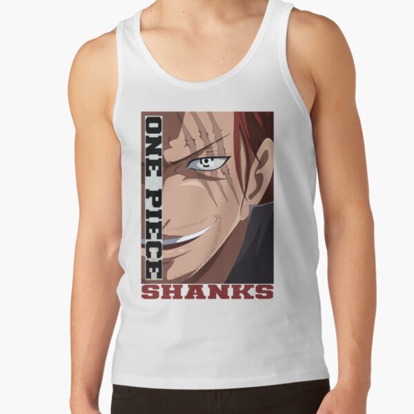 Shanks Red Haired Anime Tank Top - Image 2