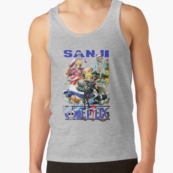 Sanji Blonde Hair Character Tank Top - Image 3
