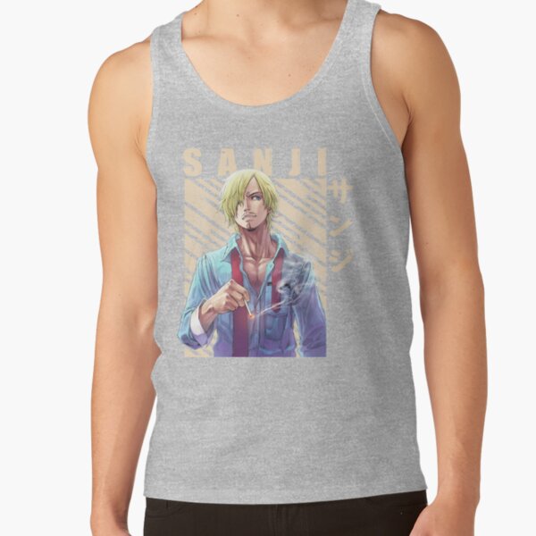 Best Graphic One Piece Sanji Tank Top - Image 3