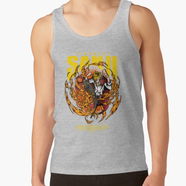 Sanji Flame Design Tank Top - Image 3