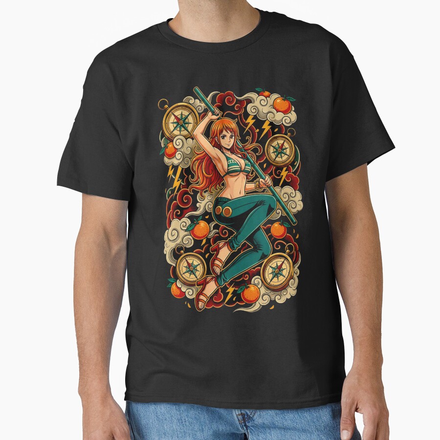 Nami Beautiful Anime Girl T-shirt