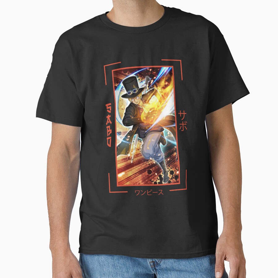 Sabo Blonde Hair One Piece T-shirt