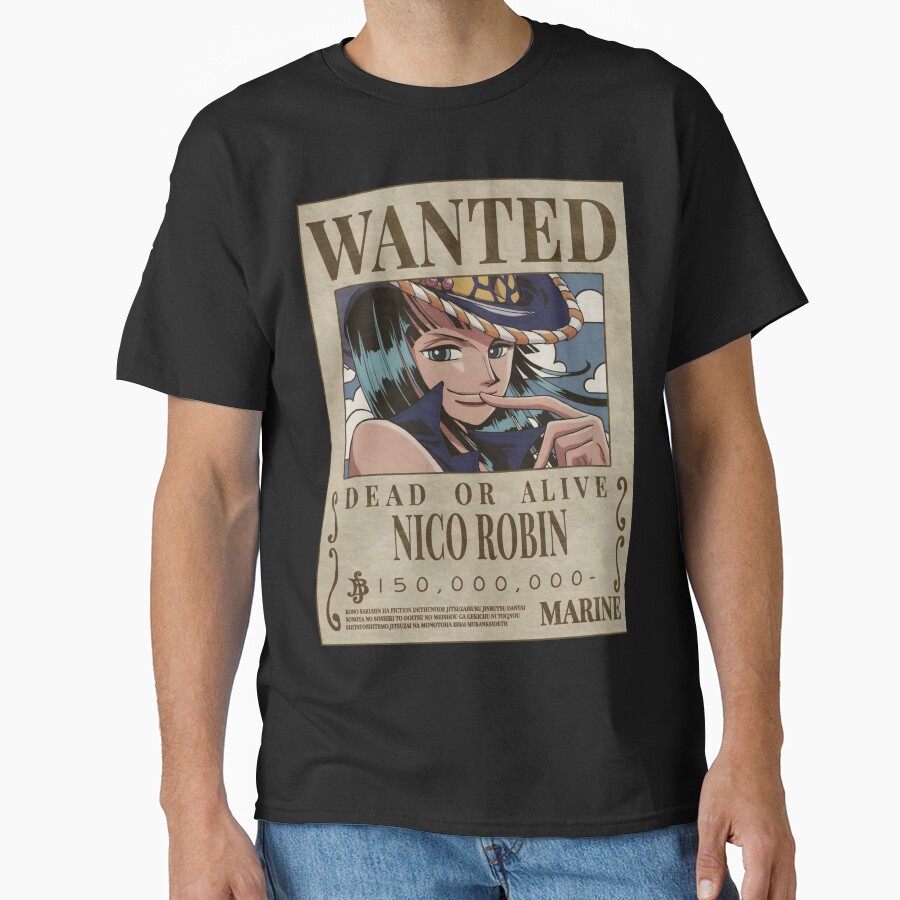 Nico Robin Wanted Dead Or Alive T-shirt