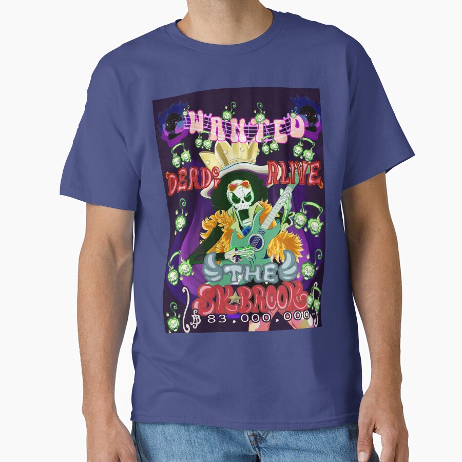 Brook Cute Music Anime T-shirt - Image 4