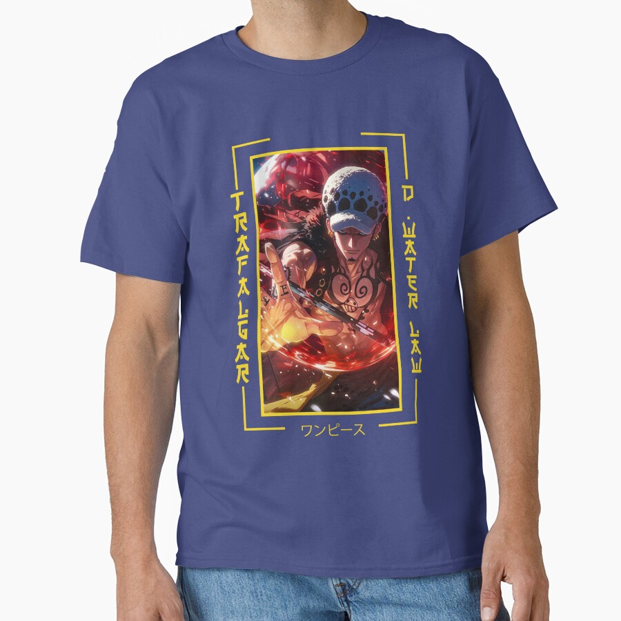 Trafalgar Law One Piece Anime T-shirt - Image 4