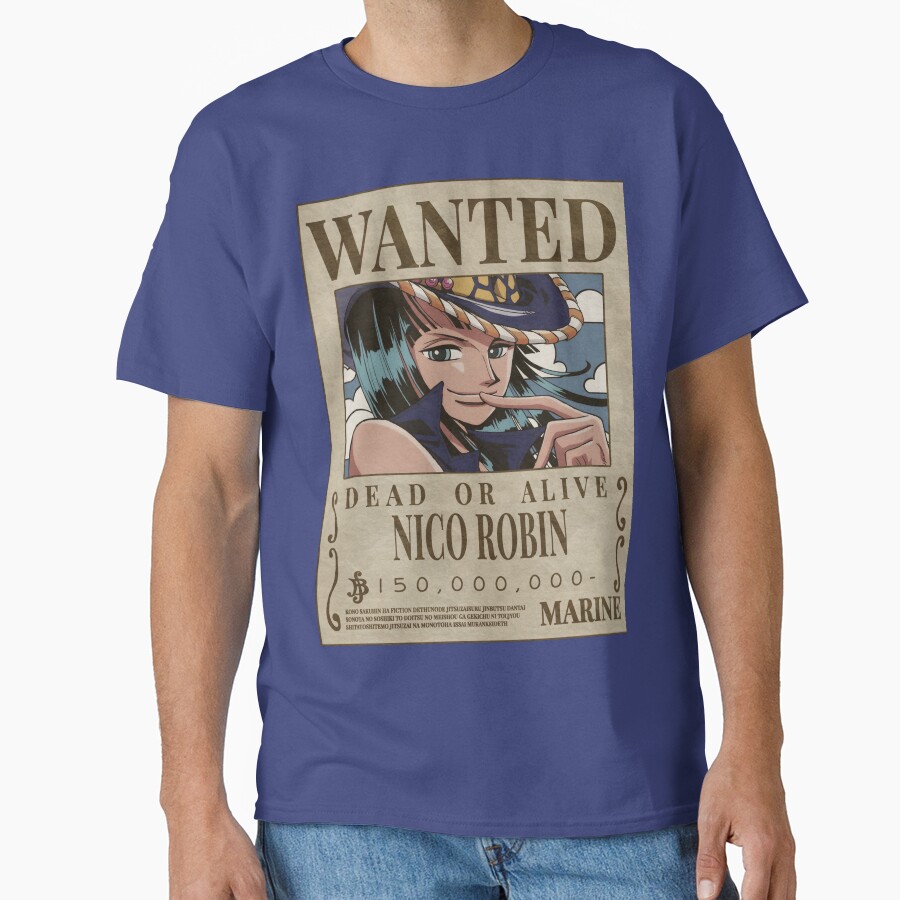 Nico Robin Wanted Dead Or Alive T-shirt - Image 4