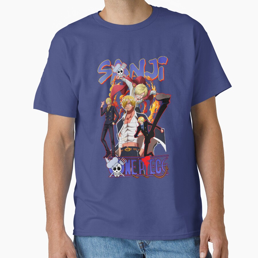 Sanji Manga Illustration T-shirt - Image 4