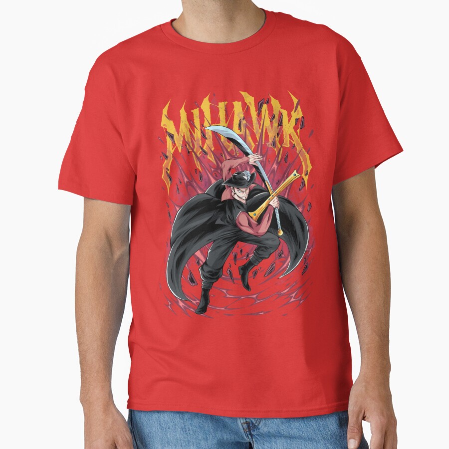Master Of The Blade Dracule Mihawk T-shirt - Image 5