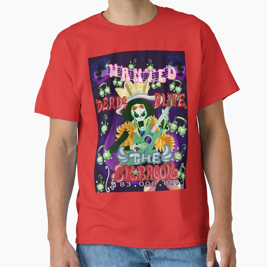 Brook Cute Music Anime T-shirt - Image 5