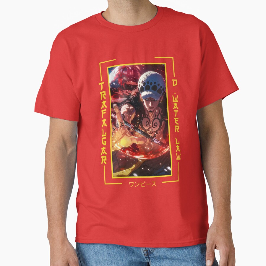 Trafalgar Law One Piece Anime T-shirt - Image 5