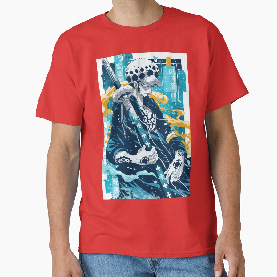 Trafalgar Blue Yellow Halftone Poster T-shirt - Image 5