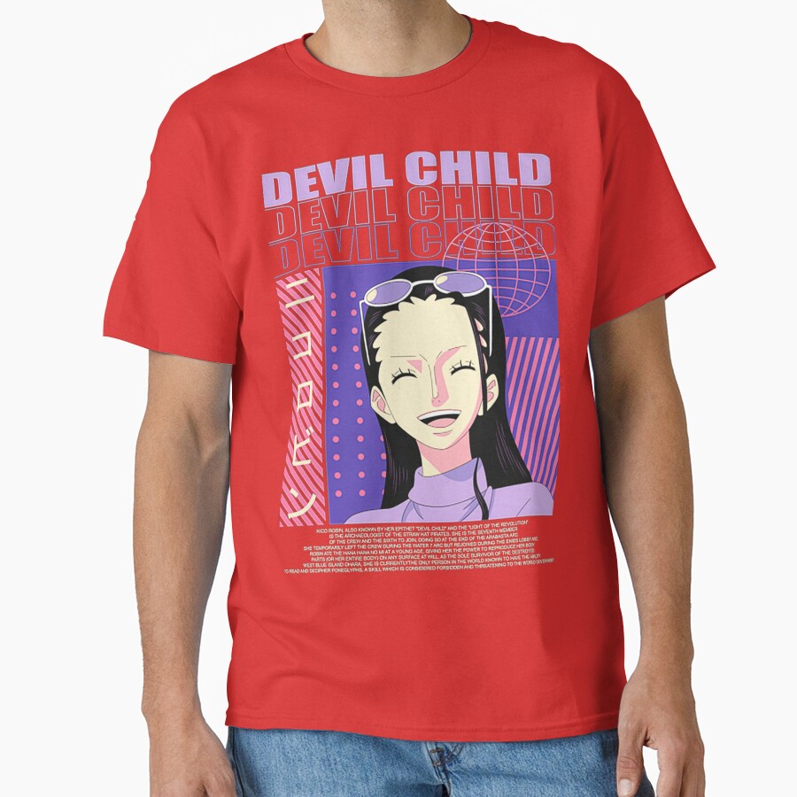 Nico Robin Anime Classic T Shirt - Image 5