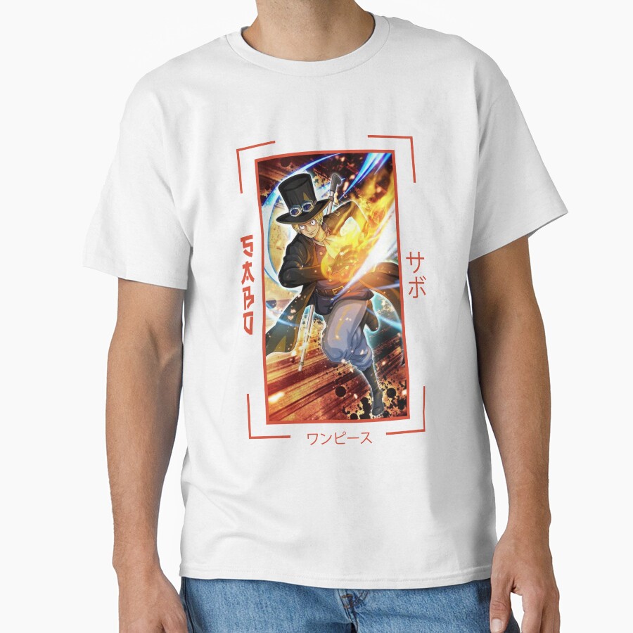 Sabo Blonde Hair One Piece T-shirt - Image 2