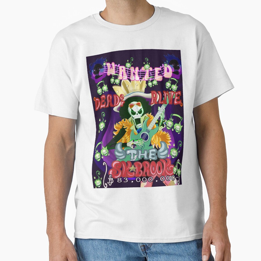 Brook Cute Music Anime T-shirt
