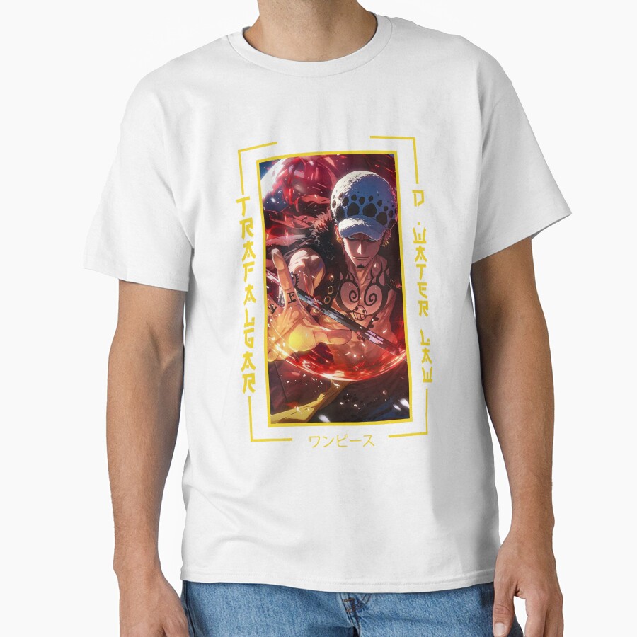 Trafalgar Law One Piece Anime T-shirt - Image 2