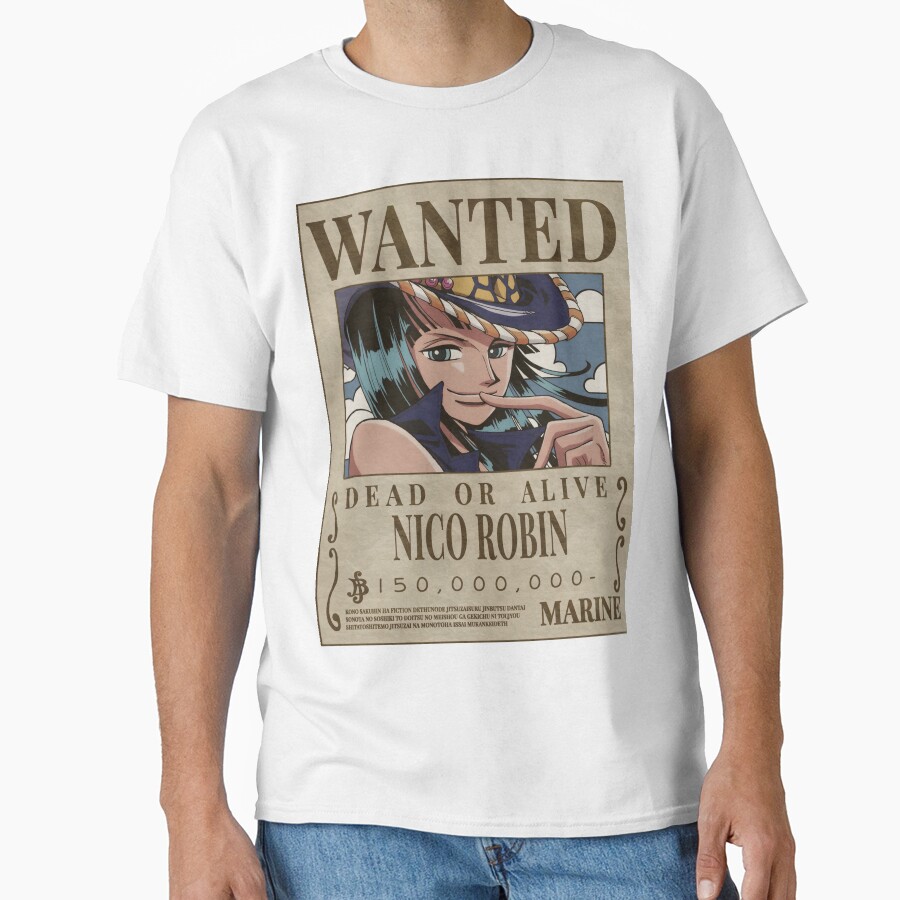 Nico Robin Wanted Dead Or Alive T-shirt - Image 2