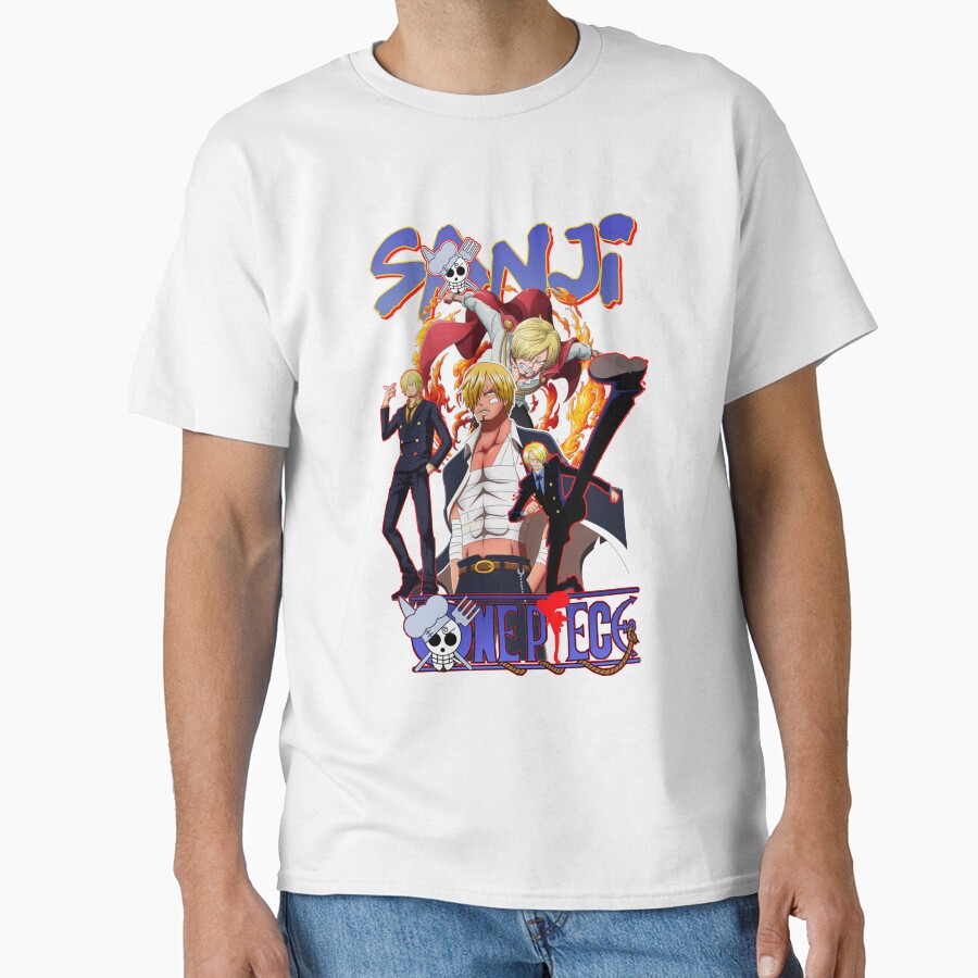 Sanji Manga Illustration T-shirt - Image 2