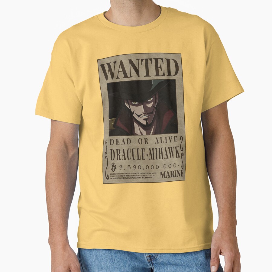 Dracule Mihawk One Piece Taka No Me Bounty T-shirt - Image 6