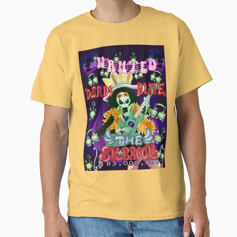 Brook Cute Music Anime T-shirt - Image 6