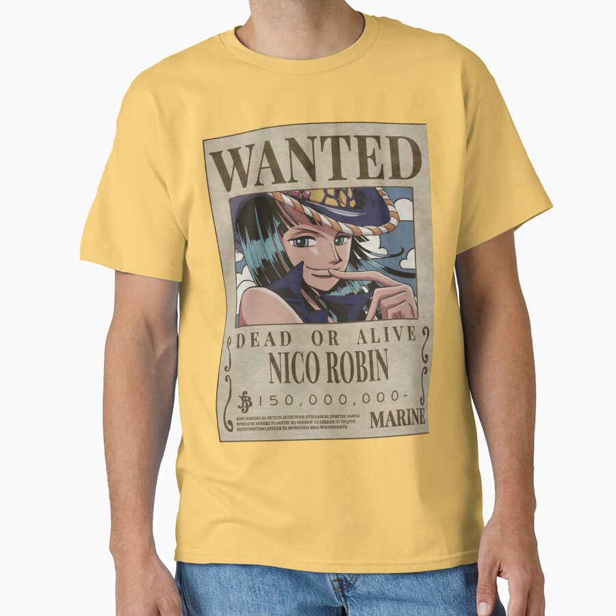 Nico Robin Wanted Dead Or Alive T-shirt - Image 6